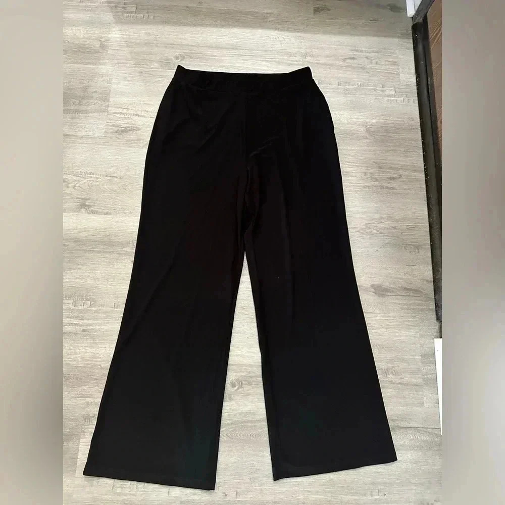 Elegant Black Wide Leg Pants